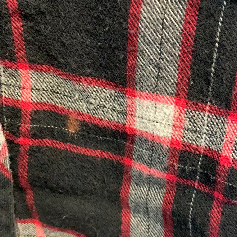 Plaid flannel button down - Picture 3 of 7